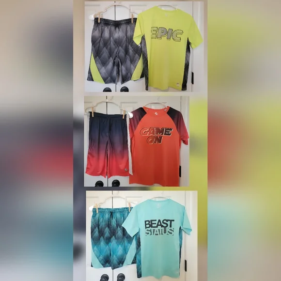 3 Children's Place Boys Youth Short Sets - Picture 2 of 13